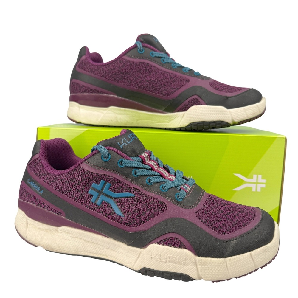 KURU Women's Athletic Sneakers Size 7.5 Black Cushioned Walking Comfort‎ Shoes
